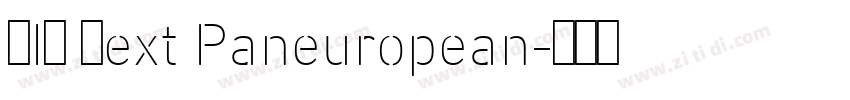 DIN Next Paneuropean字体转换